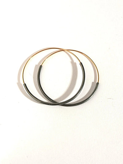 Kim 14K Gold Huggie Hoop Earrings - 30 mmPair14k gold earringsBackUpItemsLunai Jewelry