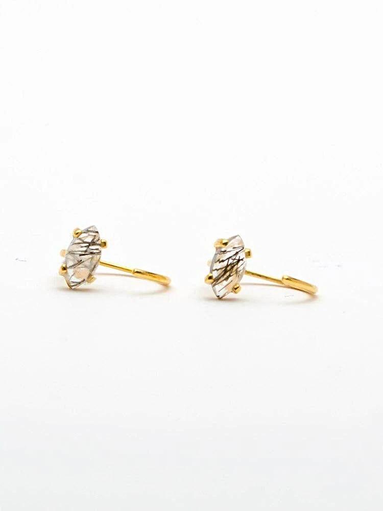 Krishna Hoop Earrings - 24K Gold PlatedBackUpItemsBirthstone EarringsLunai Jewelry