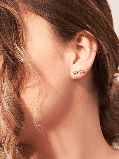 Krishna Hoop Earrings - 18K Rose Gold PlatedBackUpItemsBirthstone EarringsLunai Jewelry
