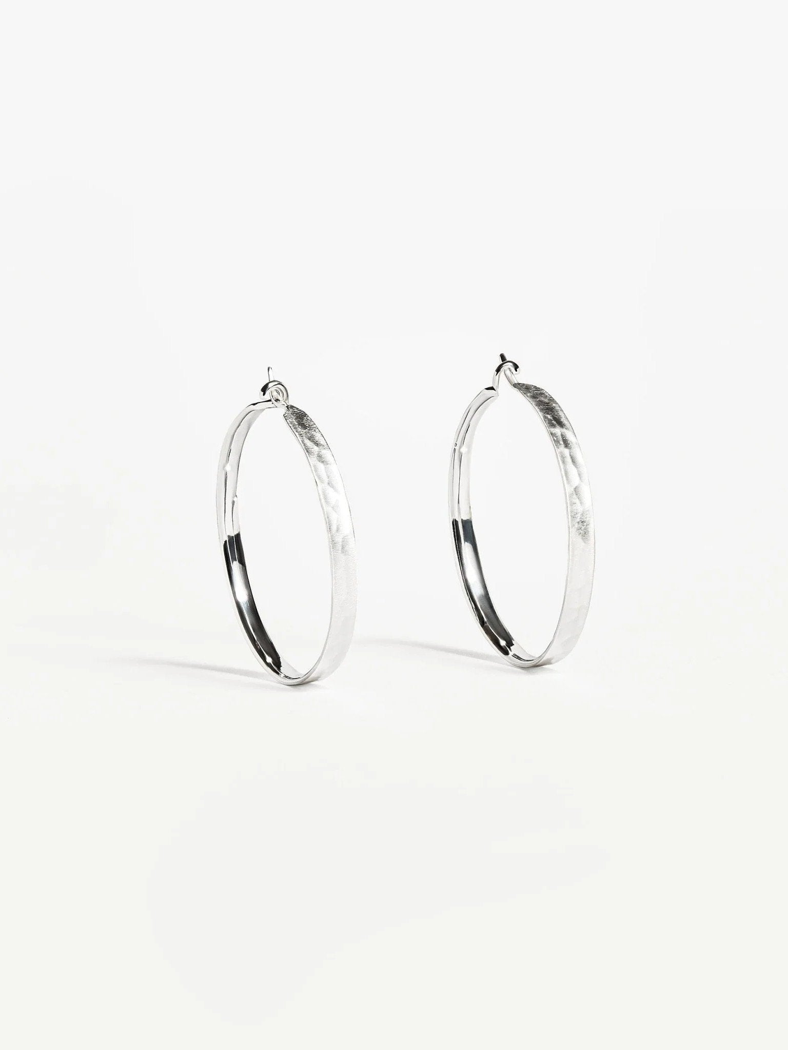 Ear hugging hoops silver deals