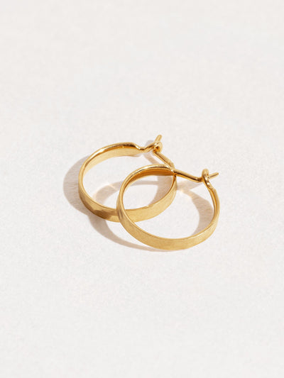 Lara Hoop Earrings - 24K Gold Plated MatteankorBackUpItemsLunai Jewelry