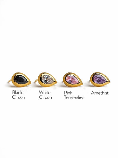 Lita Gemstone Earrings - Amethist Zirconamethist earringsBirthstone EarringsLunai Jewelry