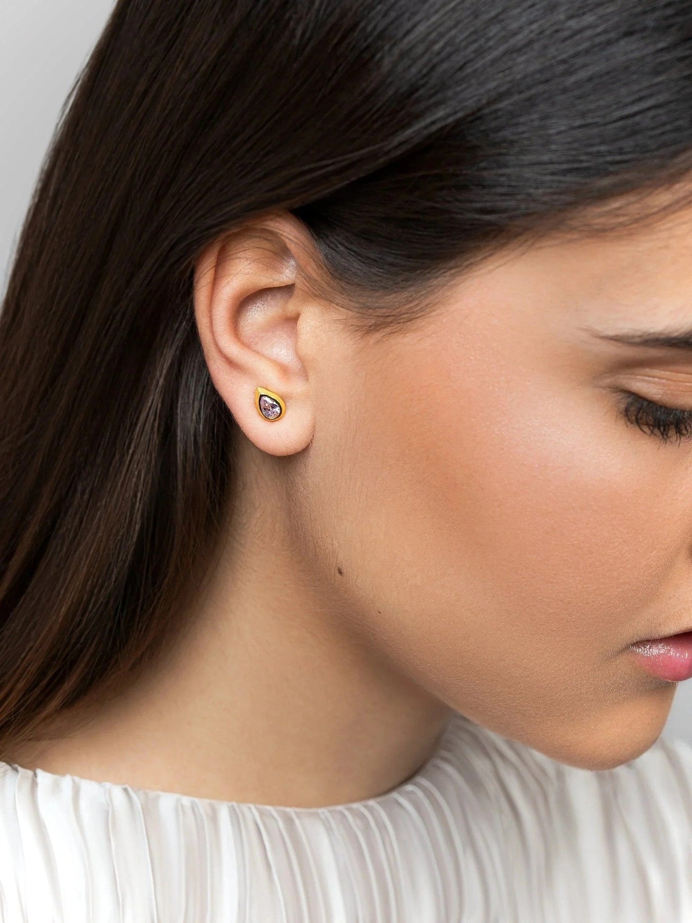 Lita Gemstone Earrings - Pink Tourmalineamethist earringsBirthstone EarringsLunai Jewelry