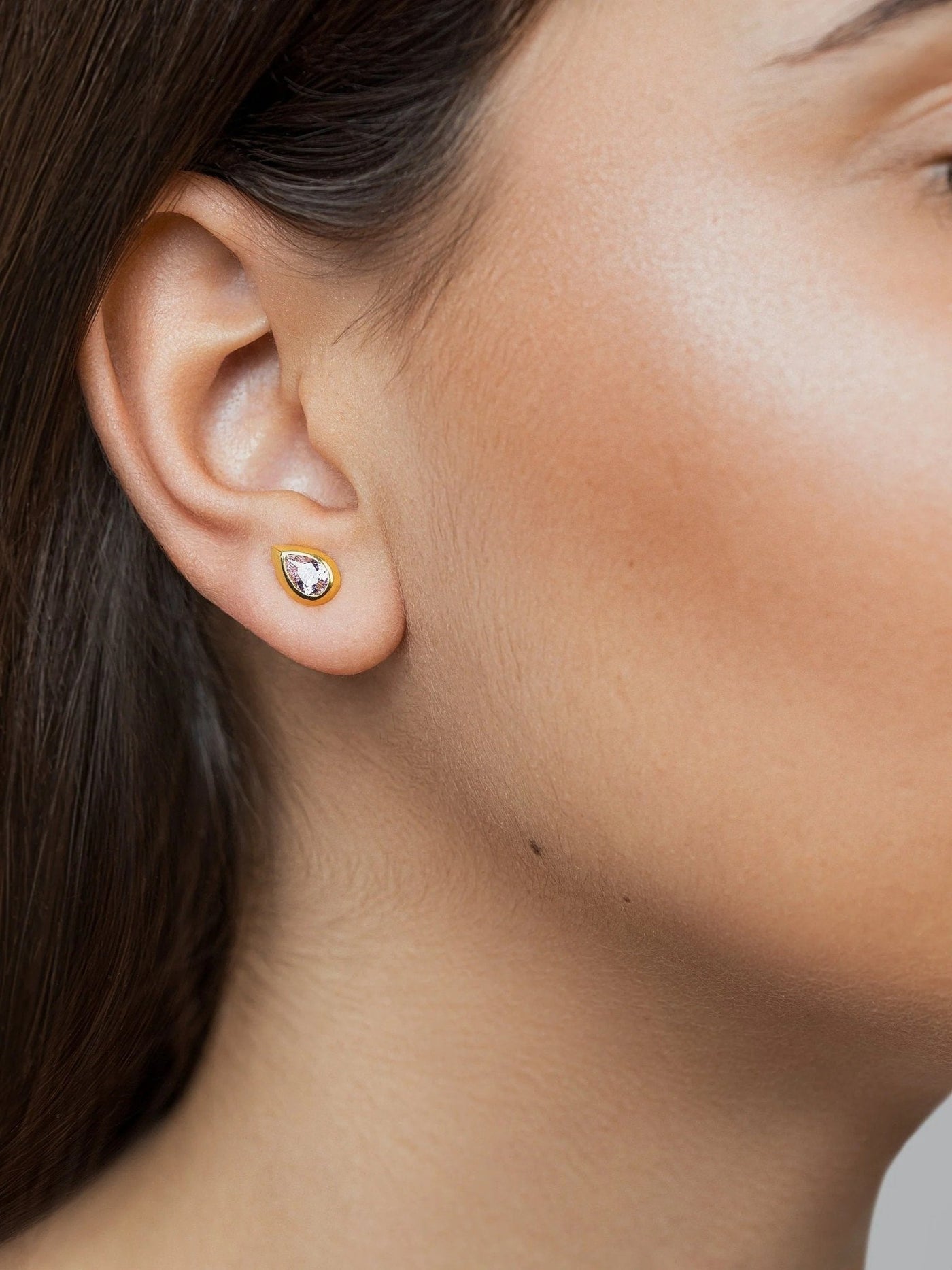 Lita Gemstone Earrings - White Zirconamethist earringsBirthstone EarringsLunai Jewelry