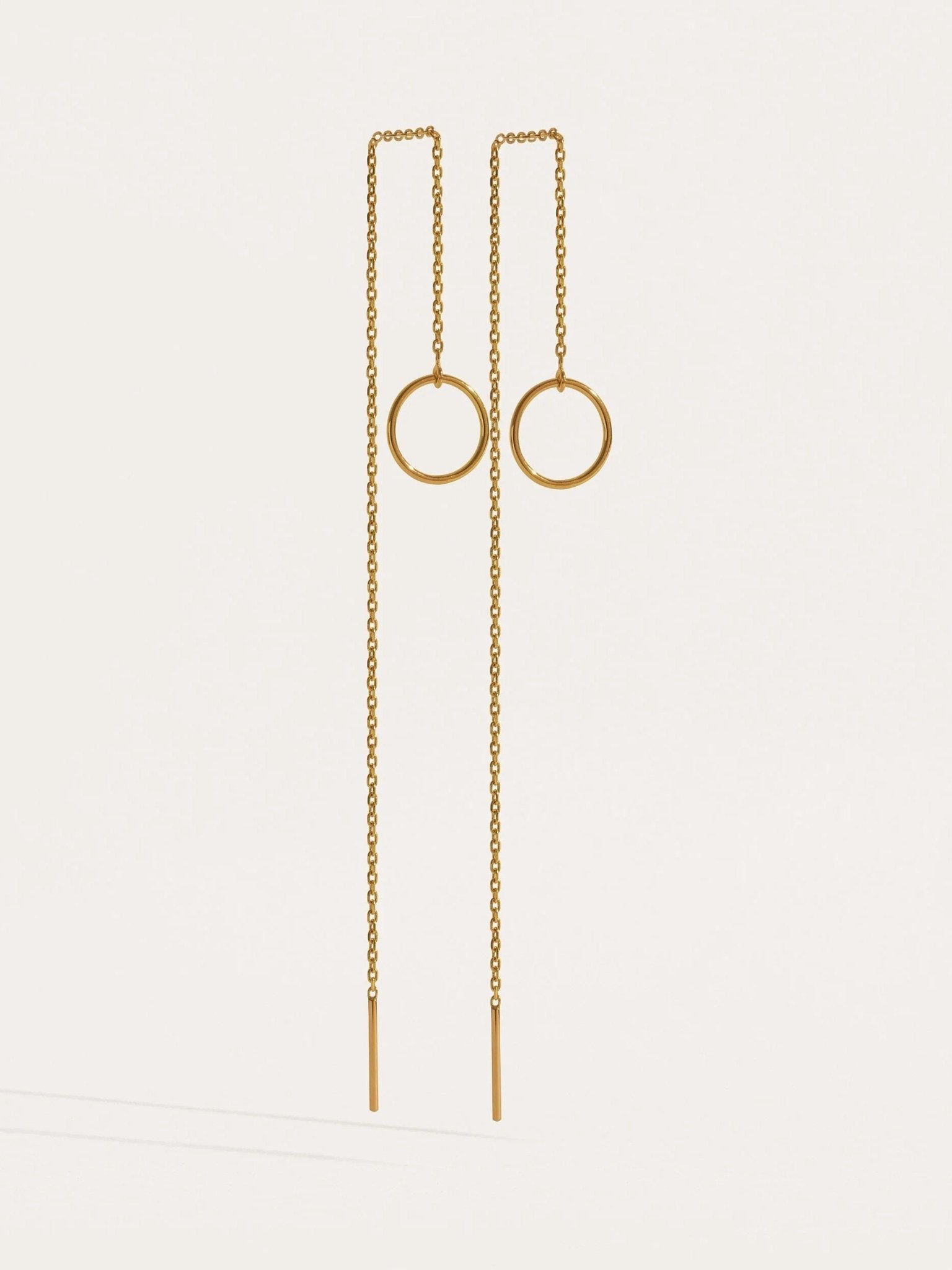 Long Threader Earrings - 24K Gold PlatedankorBackUpItemsLunai Jewelry