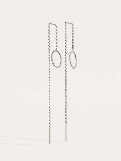 Long Threader Earrings - 925 Sterling SilverankorBackUpItemsLunai Jewelry
