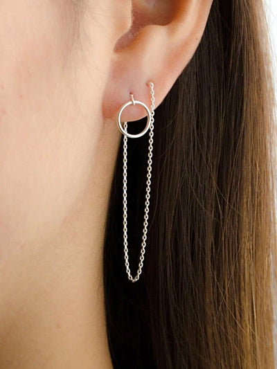 Loretta Threader Earrings - 925 Sterling SilverankorBackUpItemsLunai Jewelry