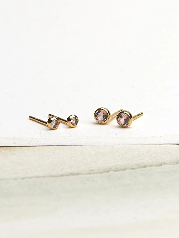 Maura Stud Earrings - 24K Gold Plated2mmBackUpItemsBest Friend GiftLunai Jewelry