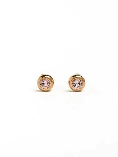 Maura Stud Earrings - 24K Gold Plated2mmBackUpItemsBest Friend GiftLunai Jewelry