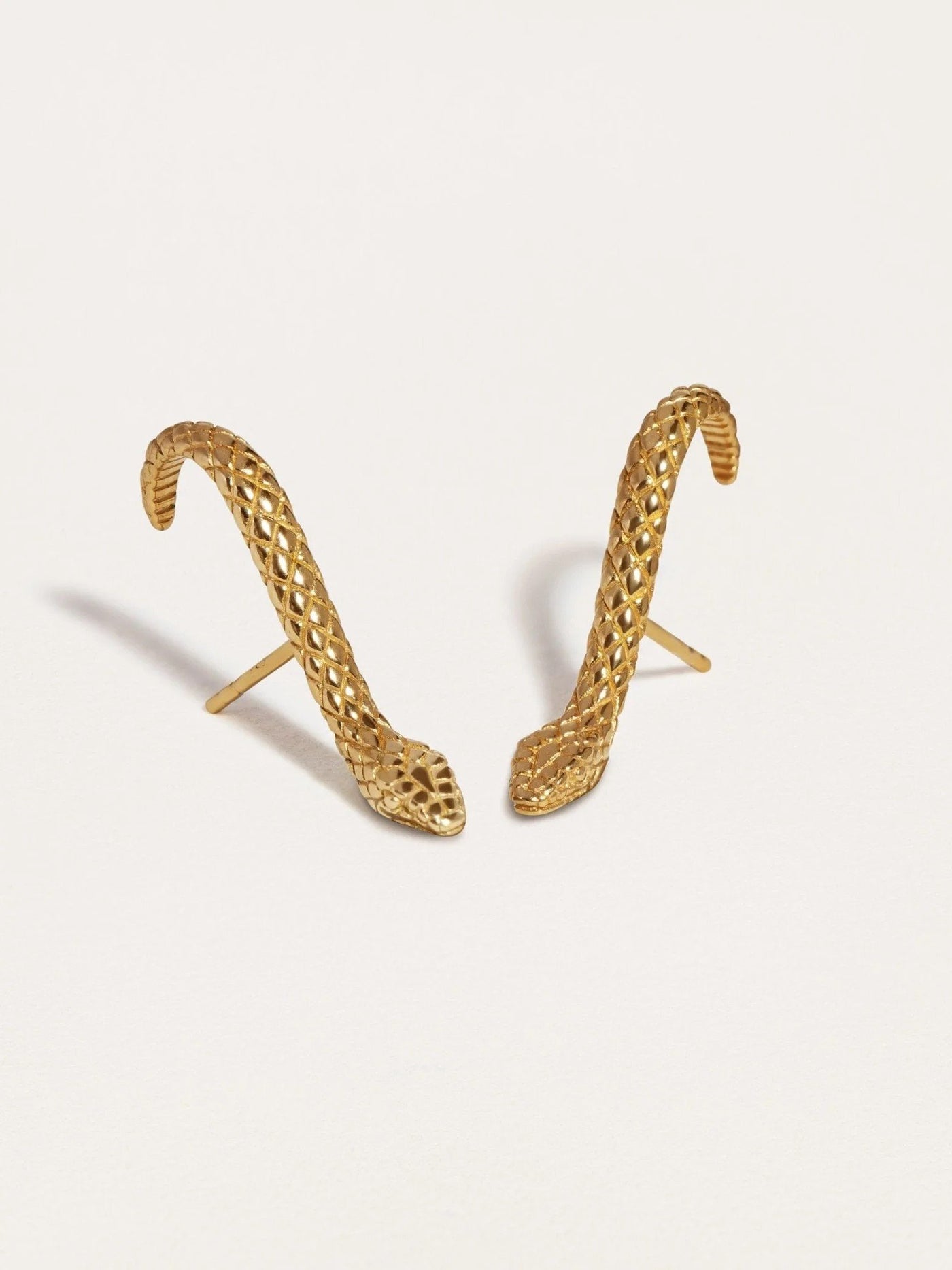 Medusa Snake Suspender Earrings in Sterling Silver - 925 Silver OxidePairAnimal earringsEar ClimberLunai Jewelry