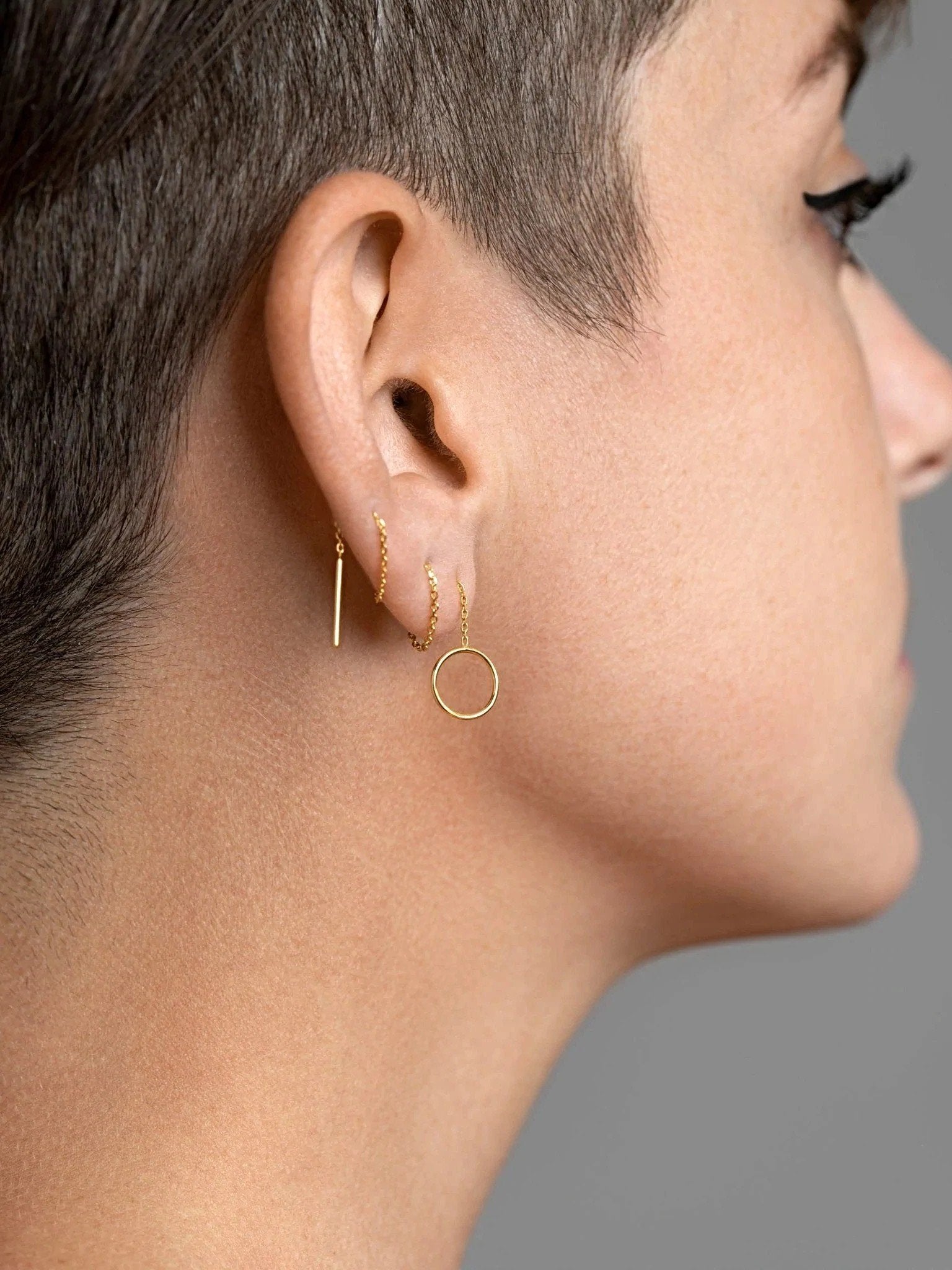 Melania Chain Earrings - 925 Sterling SilverBackUpItemsBest Friend GiftLunai Jewelry