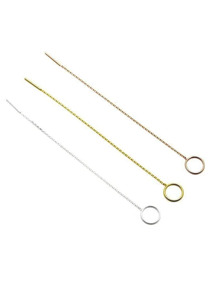 Melania Chain Earrings - 925 Sterling SilverBackUpItemsBest Friend GiftLunai Jewelry