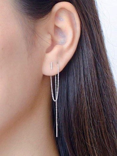 Mila Threader Earrings - 925 Sterling SilverankorBackUpItemsLunai Jewelry