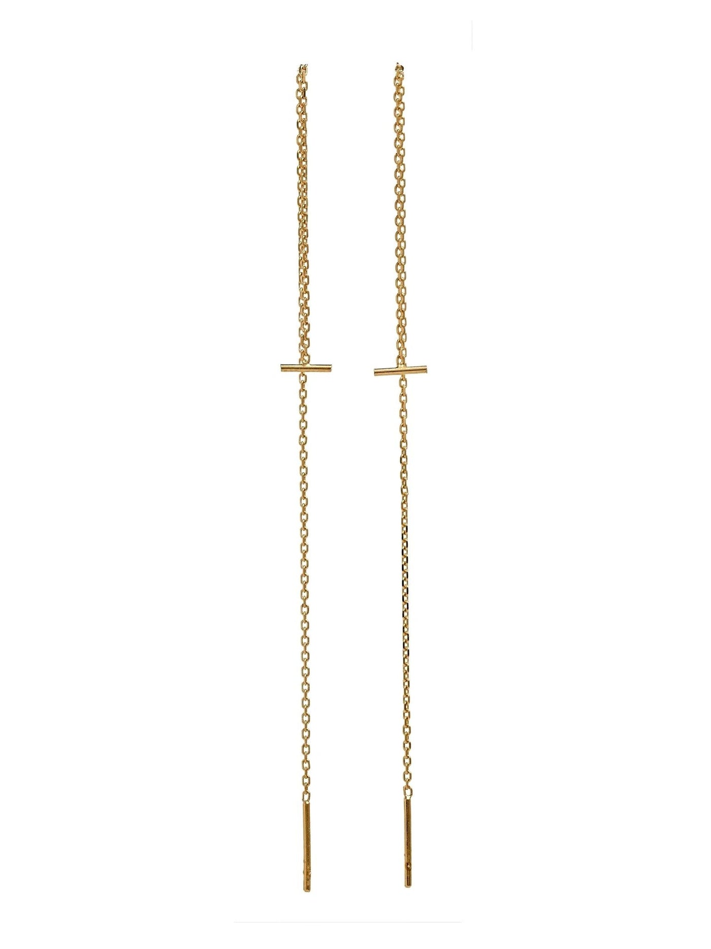 Mila Threader Earrings - 24K Gold PlatedankorBackUpItemsLunai Jewelry