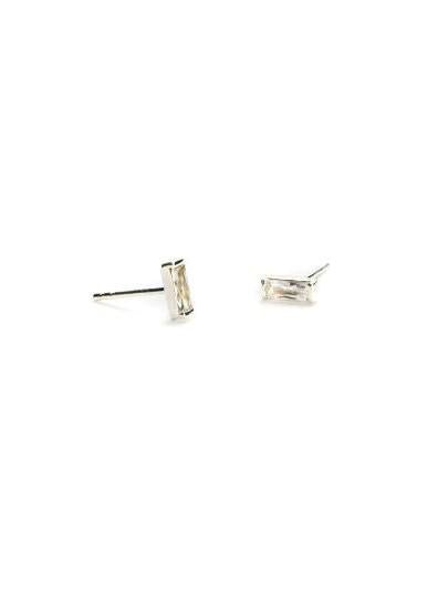 Mini Gem Stud Earring - 925 Sterling SilverRhodoliteBackUpItemsBirthstone EarringsLunai Jewelry
