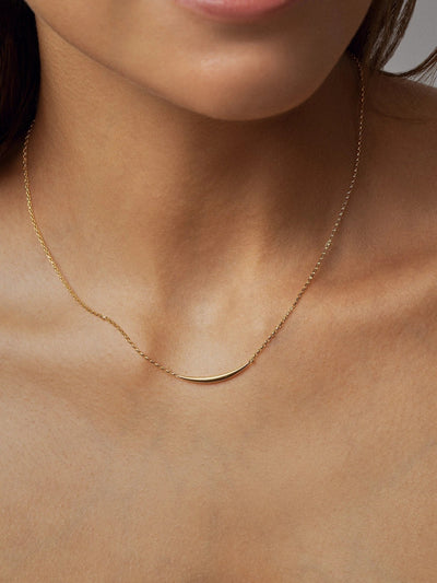 Moon Necklace - 18K Rose Gold PlatedBackUpItemsBridesmaid GiftLunai Jewelry