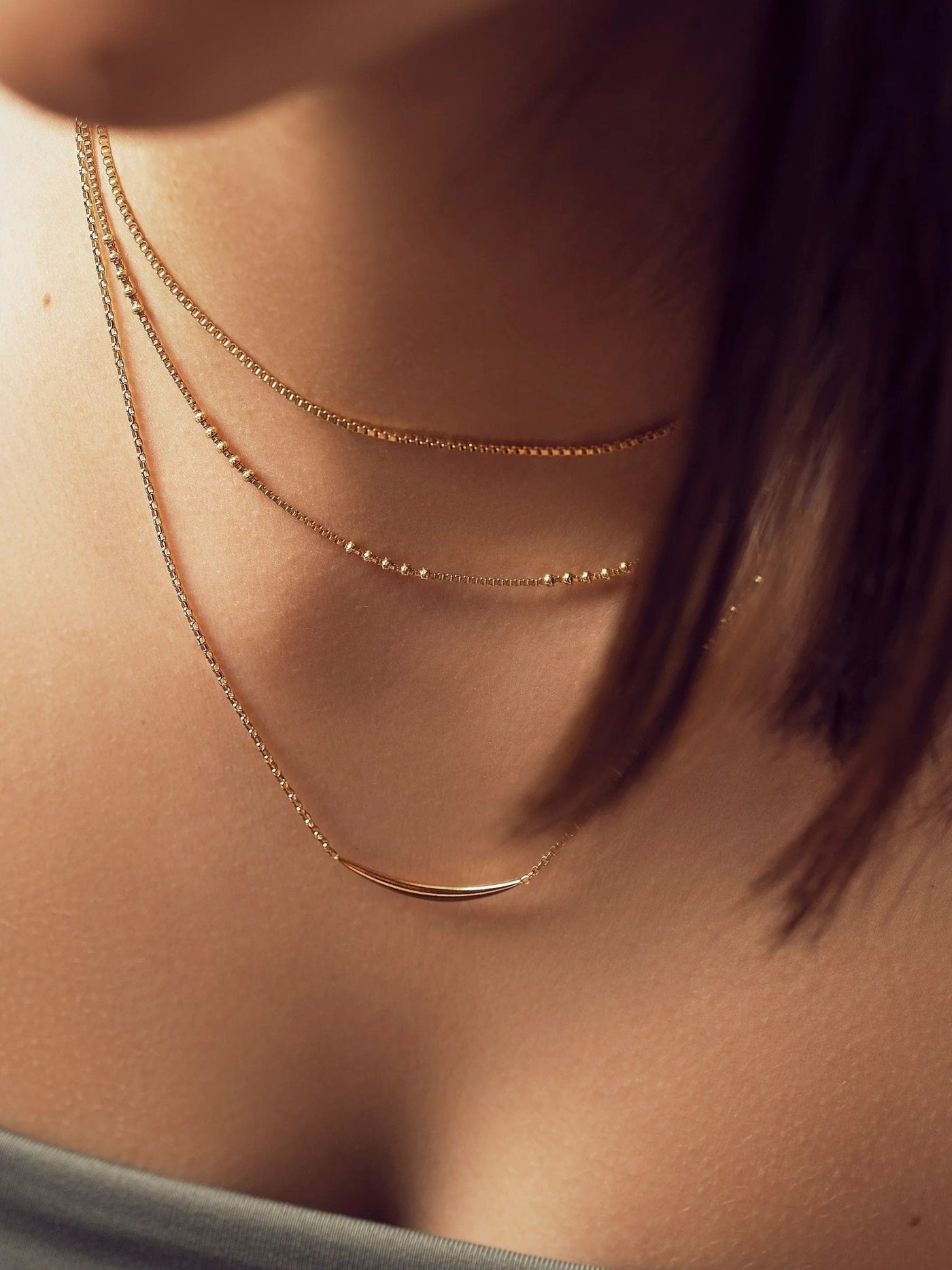 Moon Necklace - 24K Gold PlatedBackUpItemsBridesmaid GiftLunai Jewelry