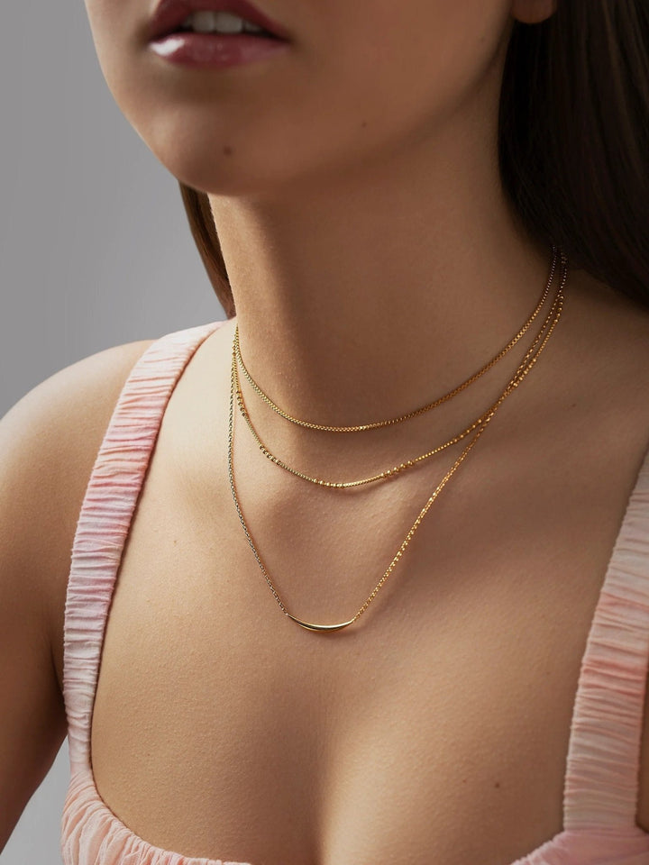 Moon Necklace - 24K Gold PlatedBackUpItemsBridesmaid GiftLunai Jewelry