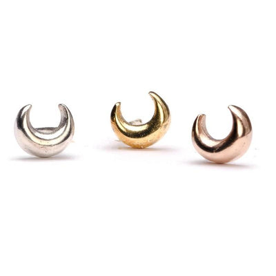 Moopha Stud Earrings - 18K Rose Gold PlatedPairBackUpItemsCrescent MoonLunai Jewelry