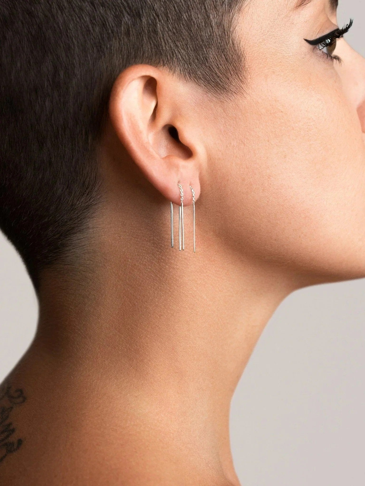 Needle Thread Earrings - 925 Sterling Silver24K Gold Plated925 silver jewelryLunai Jewelry