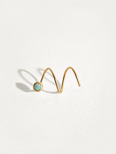 Nike Spiral Earrings - 24K Gold PlatedLeftBackUpItemsCartilage EarringsLunai Jewelry