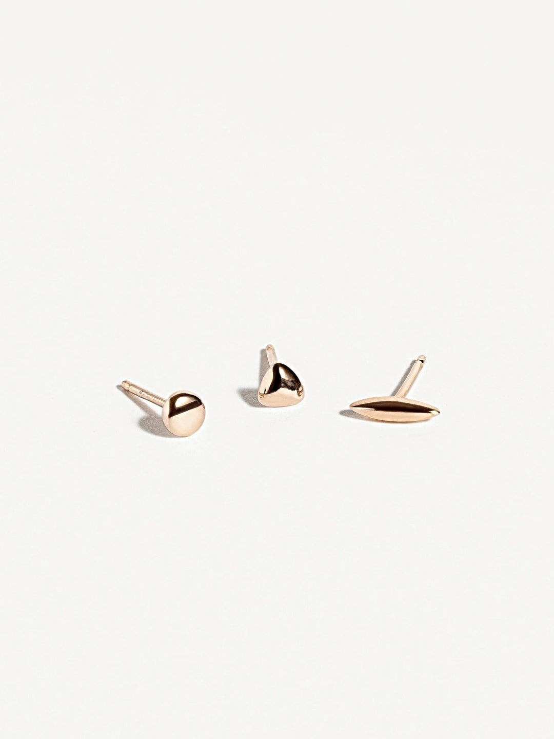 Nile Stud Earrings - 18K Rose Gold PlatedBackUpItemsButterfly EarringsLunai Jewelry