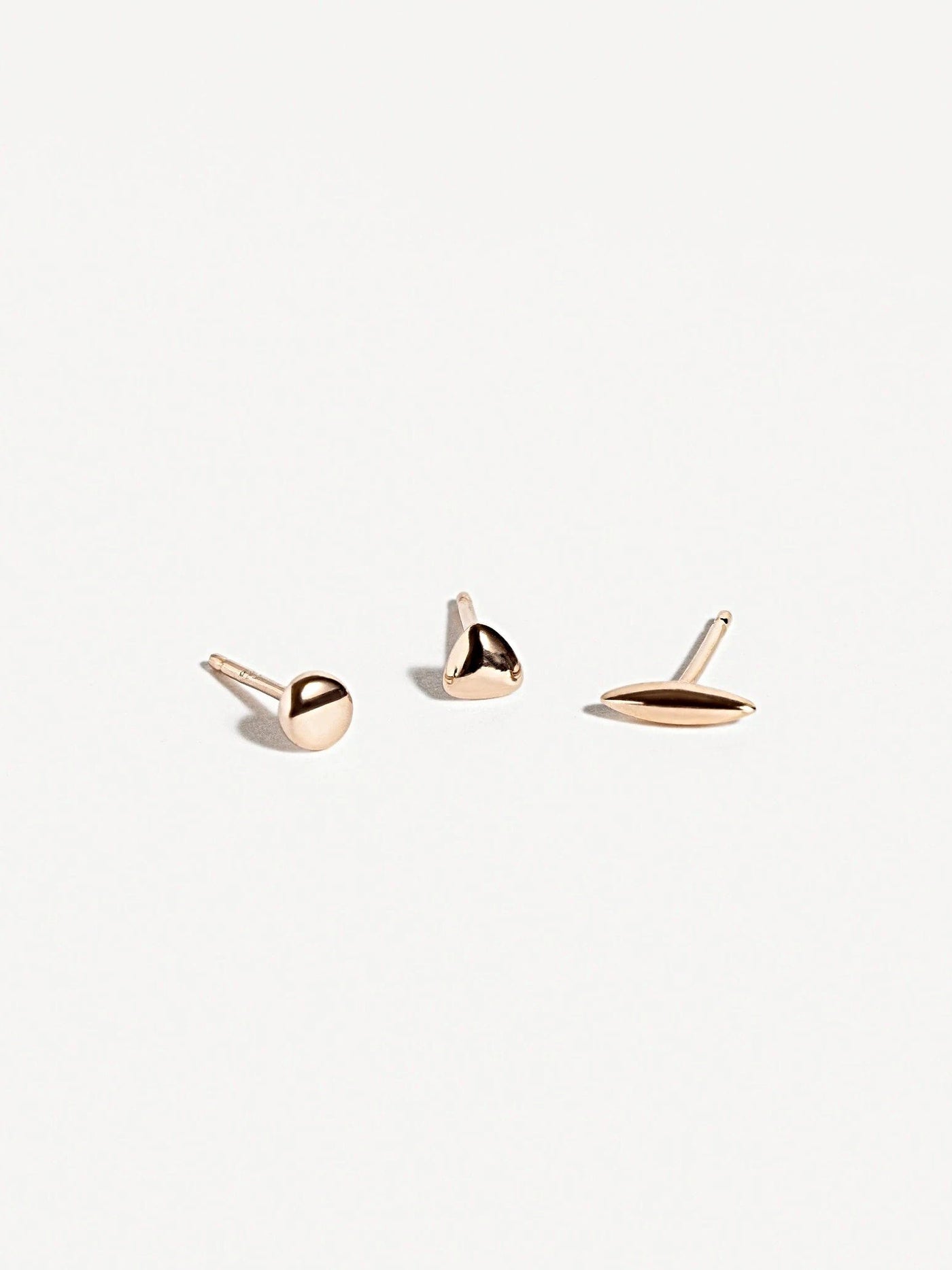 Nile Stud Earrings - 18K Rose Gold PlatedBackUpItemsButterfly EarringsLunai Jewelry