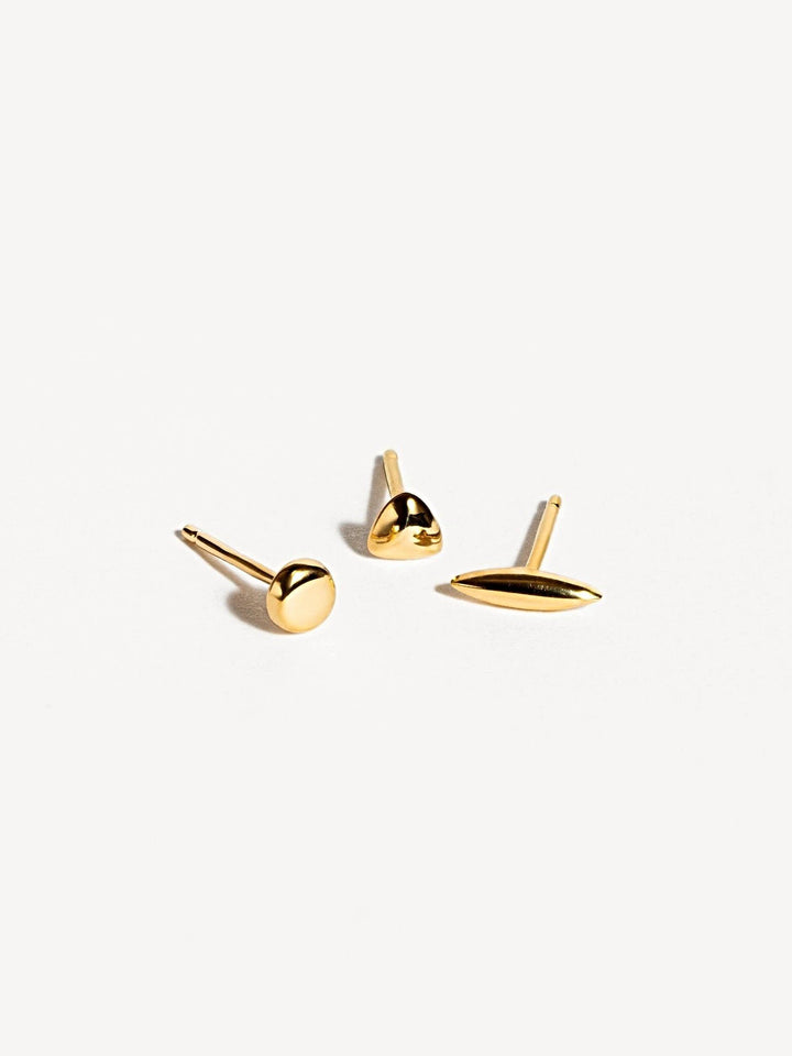 Nile Stud Earrings - 24K Gold PlatedBackUpItemsButterfly EarringsLunai Jewelry