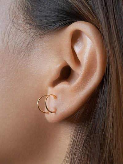 Noe Hoop Earrings - 24K Gold PlatedBackUpItemsBest Friend GiftLunai Jewelry
