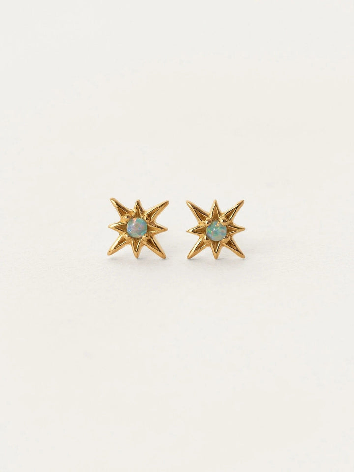 Olympia Sterling Silver Starburst Stud Earrings Set - 24K Gold PlatedAnniversary GiftBackUpItemsLunai Jewelry