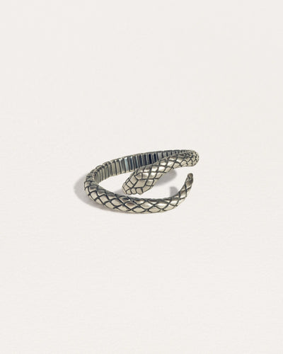 Oracle Snake Ring - 524K Gold Vermeiladjustable ringAnimal RingLunai Jewelry