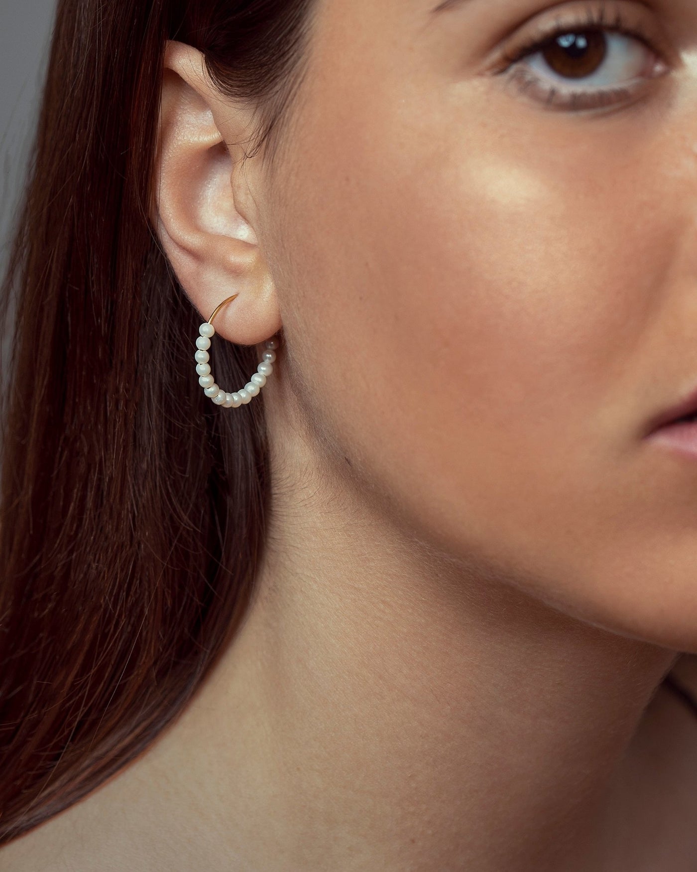 Pearl Hoop Earrings - 14K Gold FilledankorArtisan JewelryLunai Jewelry