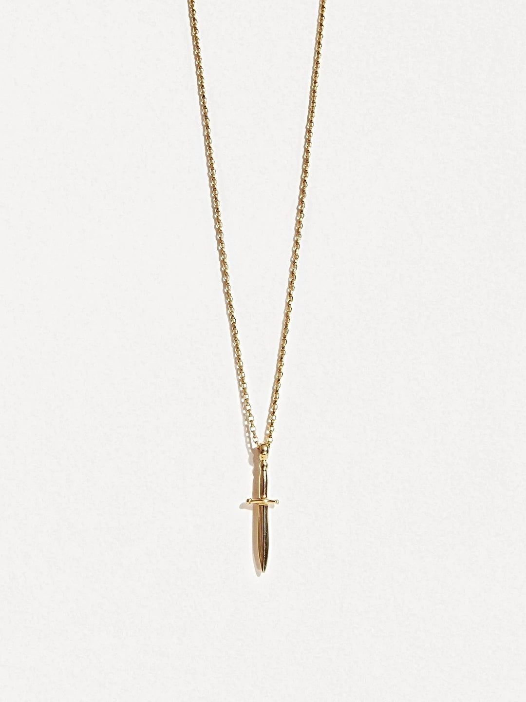 Polyana Dagger Necklace - 15.7St Silver ShinyankorBackUpItemsLunai Jewelry