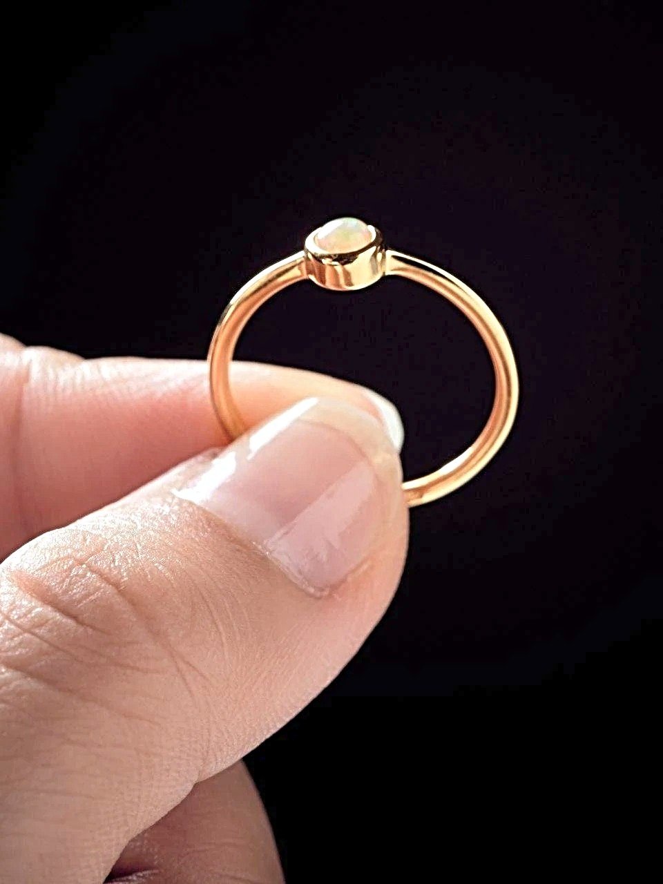 Saskia Welo Opal Ring - 24K Gold Vermeil4Anniversary RingBackUpItemsLunai Jewelry