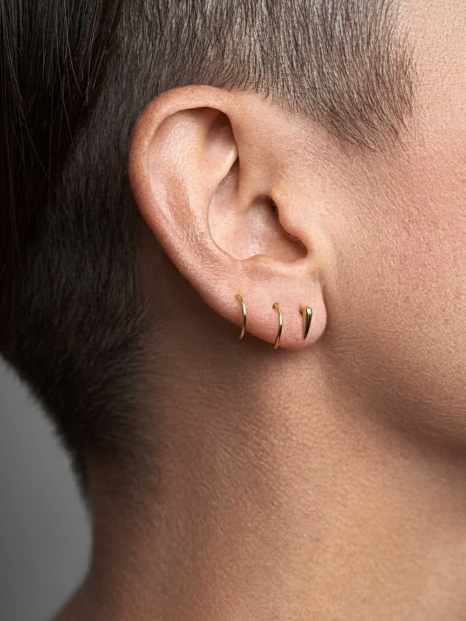 Sidd Punk Earrings - Pair24K Gold PlatedBackUpItemsCartilage EarringsLunai Jewelry