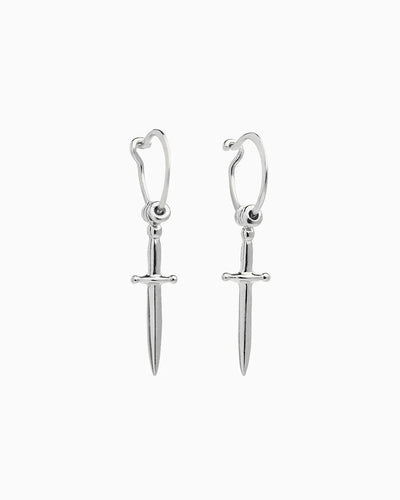 Silver Dagger Earrings - 925 Sterling SilverPairankorBackUpItemsLunai Jewelry