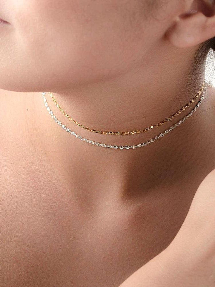 Silvyan Choker Necklace - 925 Sterling SilverBackUpItemsChain NecklaceLunai Jewelry