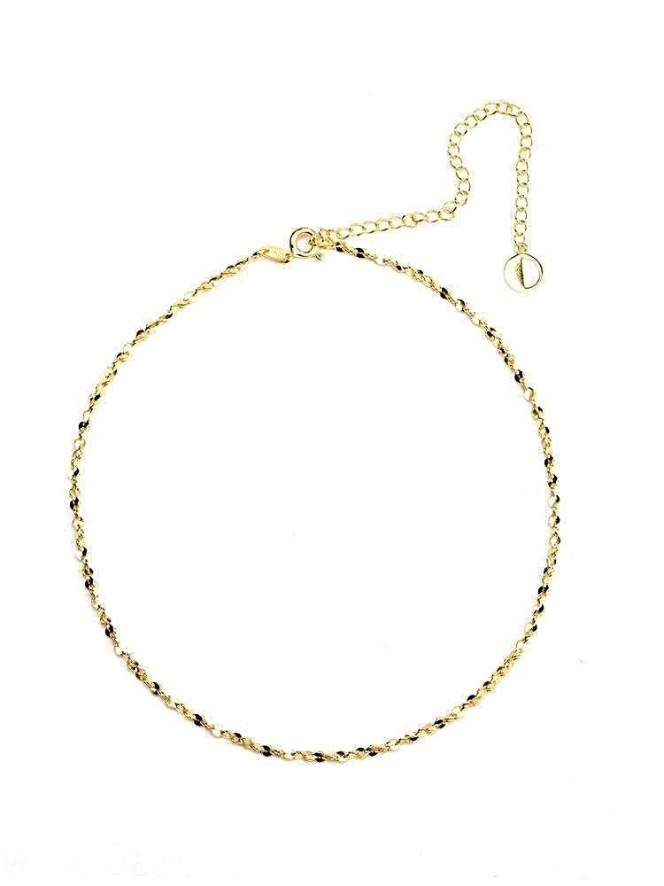 Silvyan Choker Necklace - 925 Sterling SilverBackUpItemsChain NecklaceLunai Jewelry