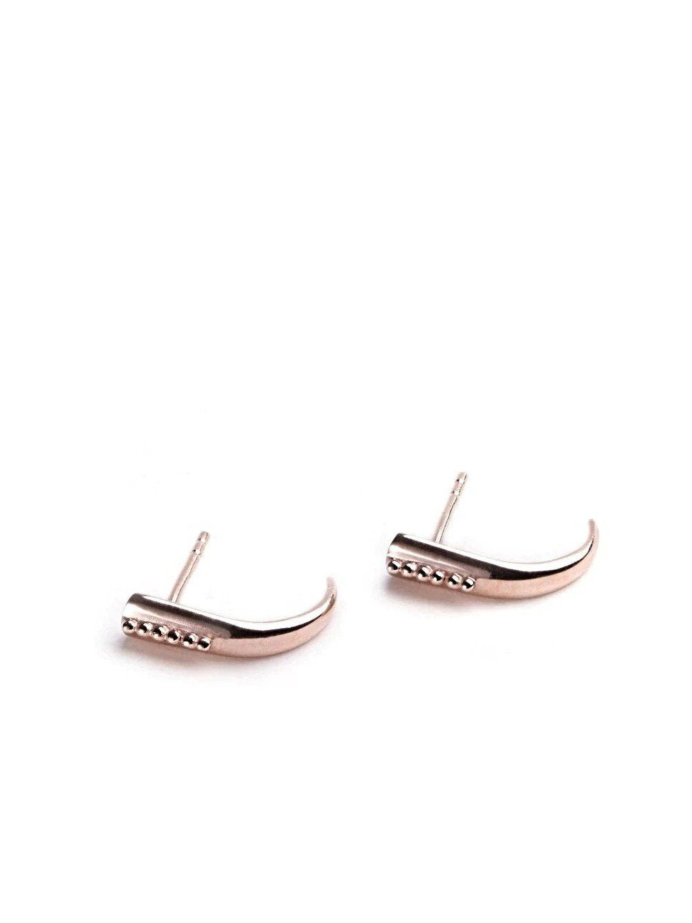 Simone Stud Earrings - 18K Rose Gold PlatedankorBackUpItemsLunai Jewelry