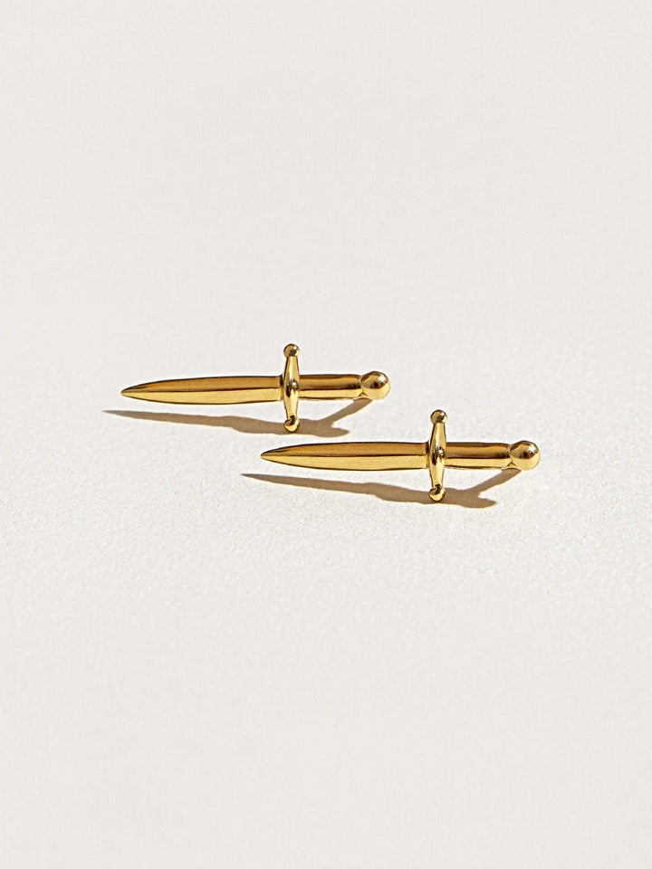 Skye Dainty Dagger Ear Climber - 24K Gold PlatedankorBackUpItemsLunai Jewelry