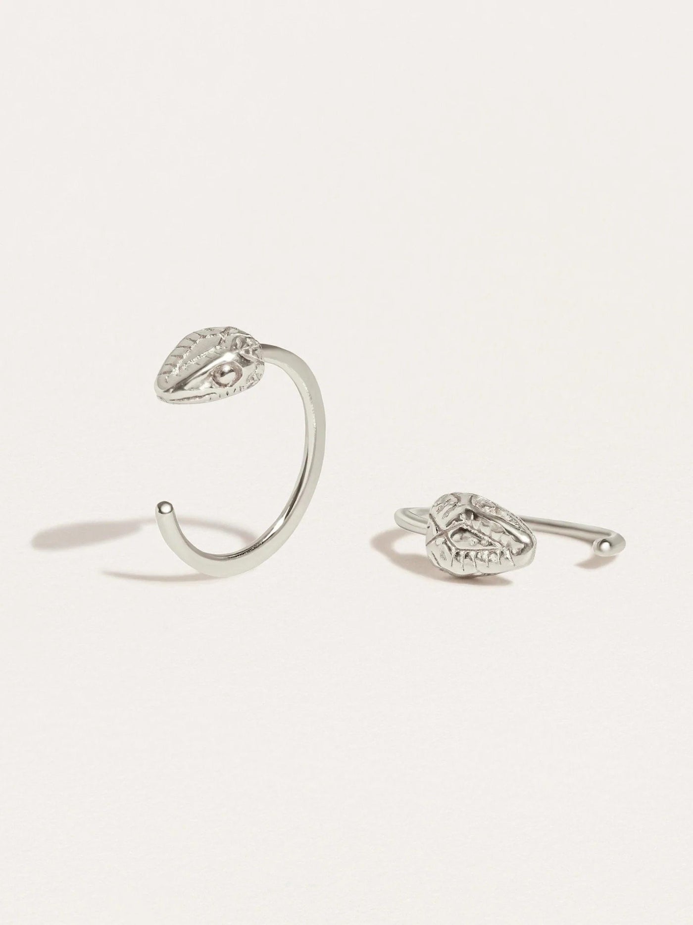 Snake Huggie Earrings - 925 Sterling SilverPair925 silver jewelryAnimal earringsLunai Jewelry