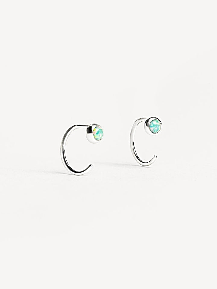 Sophie Huggie Hoops - 925 Sterling SilverBackUpItemsBirthstone EarringsLunai Jewelry