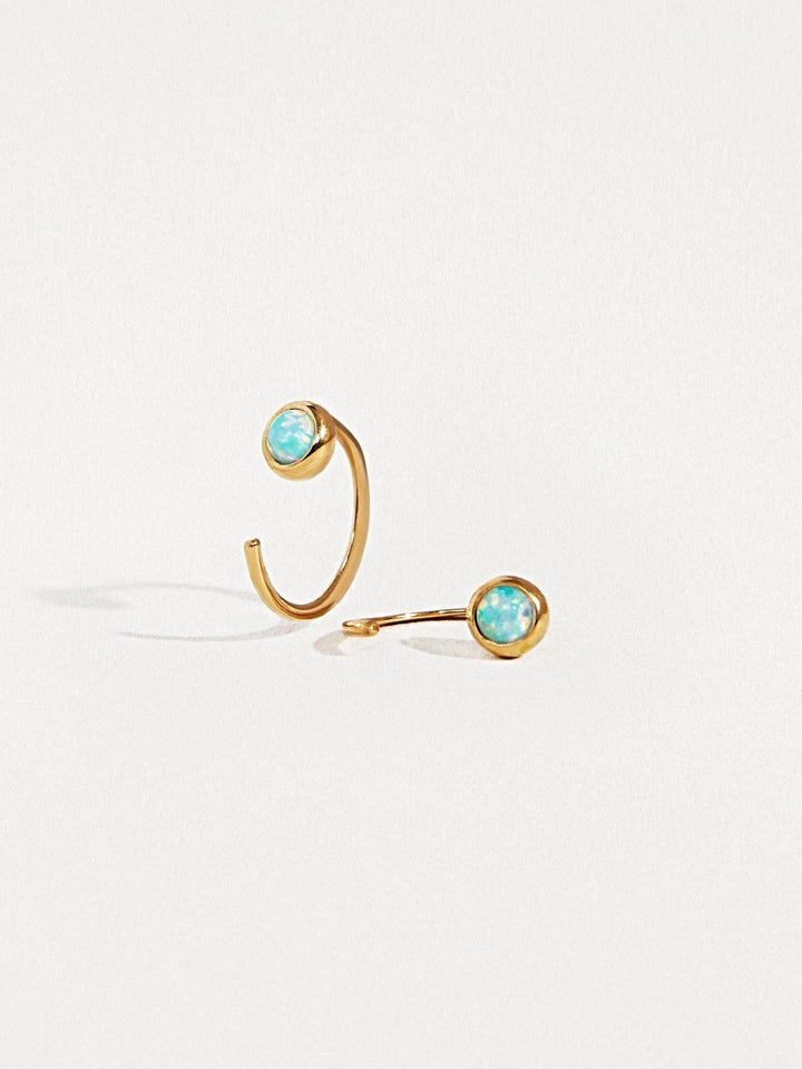 Sophie Huggie Hoops - 24K Gold PlatedBackUpItemsBirthstone EarringsLunai Jewelry