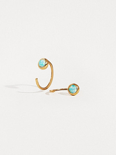 Sophie Huggie Hoops - 24K Gold PlatedBackUpItemsBirthstone EarringsLunai Jewelry