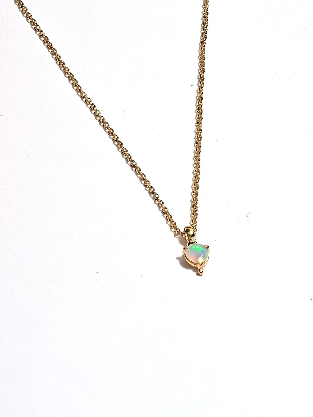 Suraim Opal Necklace - 17.7925 Sterling SilverBackUpItemsBirthstone NecklaceLunai Jewelry
