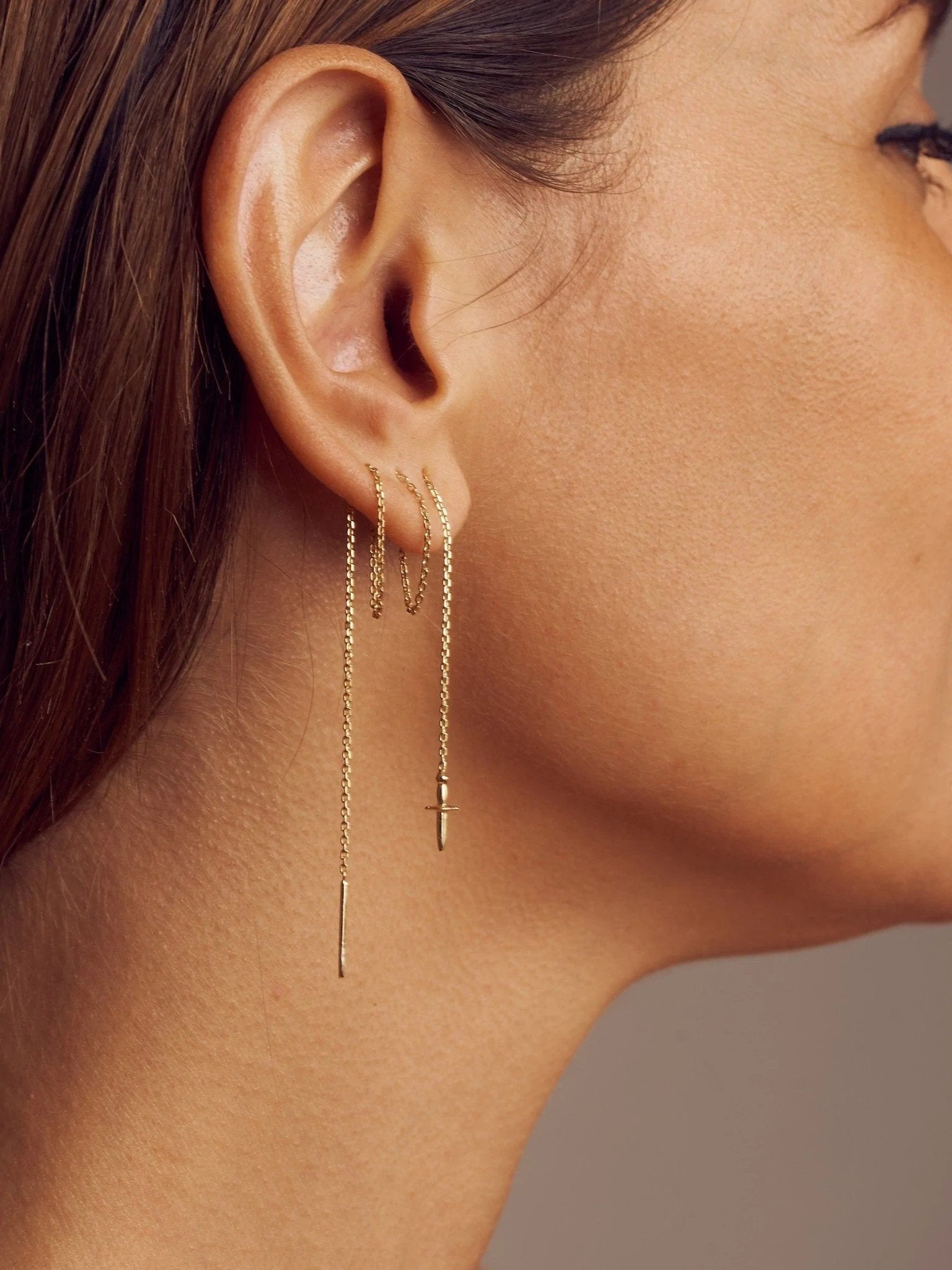 Edgy Dagger Mismatched Earrings - Hypoallergenic & Trendy