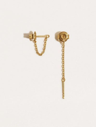 Taylor Chain Earrings - 24K Gold PlatedBackUpItemsButterfly EarringsLunai Jewelry