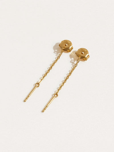 Taylor Chain Earrings - 24K Gold PlatedBackUpItemsButterfly EarringsLunai Jewelry