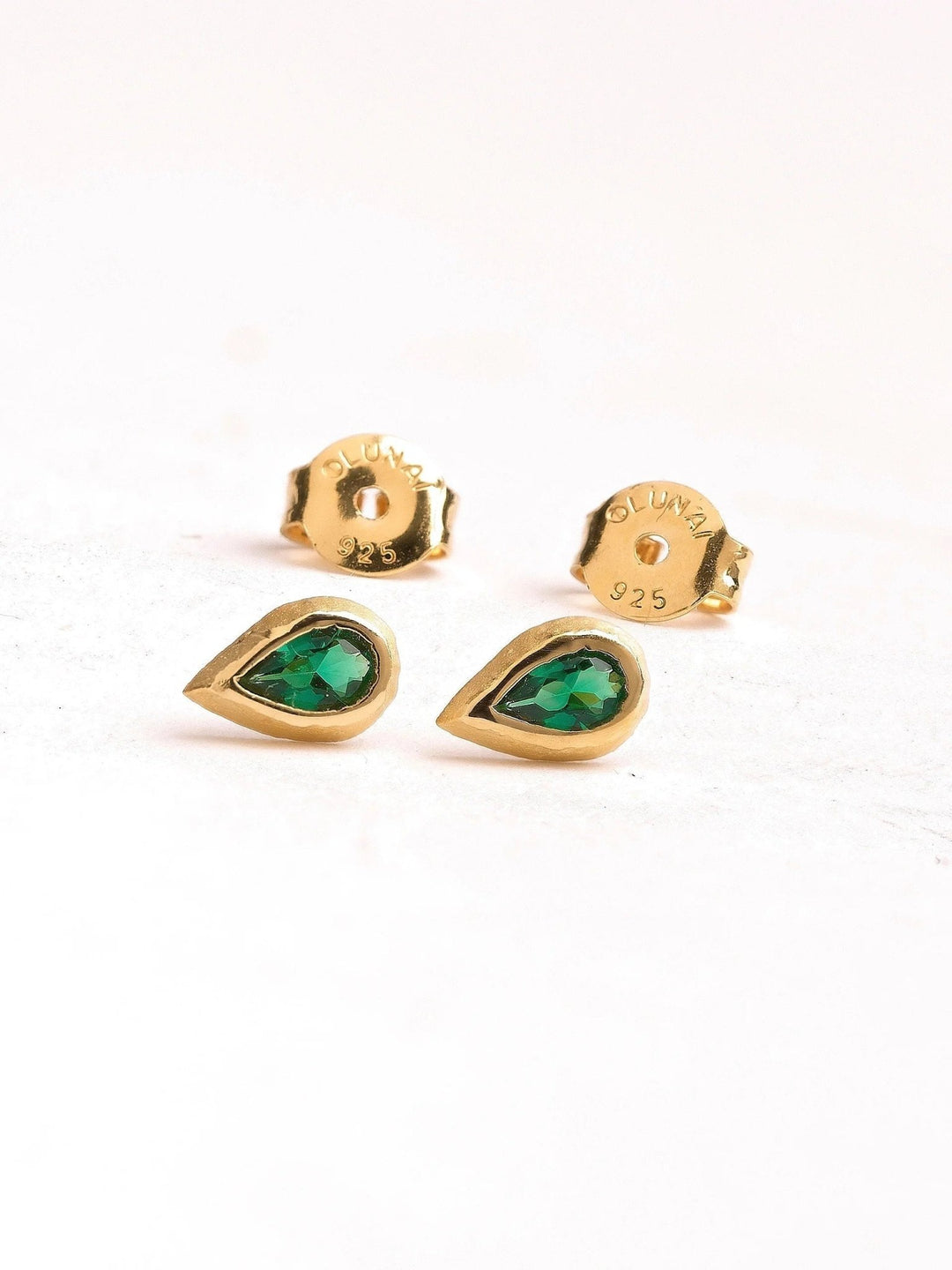 Tery Pink Tourmaline Stud Earrings - Emeraldcitrine earringscool earringsLunai Jewelry