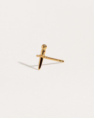 Tessa Sword Stud Earrings - 24K Gold PlatedPairankorBackUpItemsLunai Jewelry
